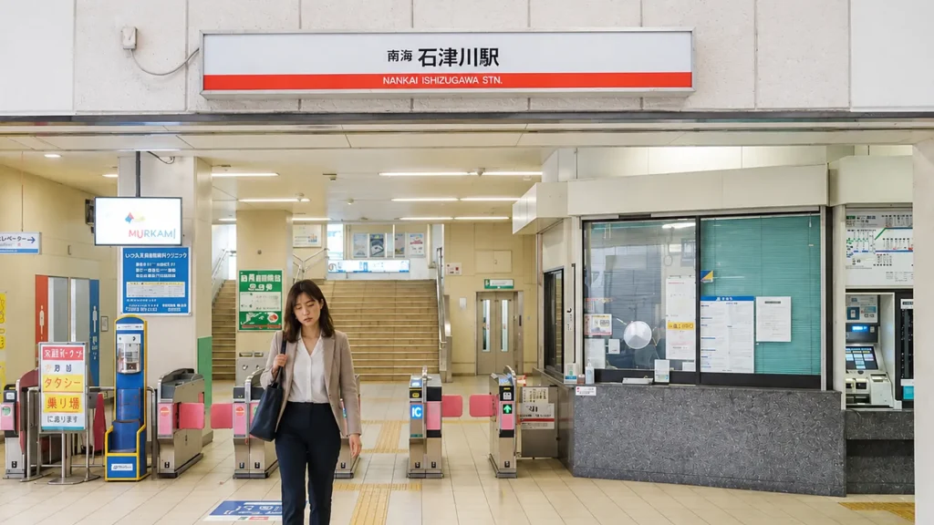 南海本線石津川駅